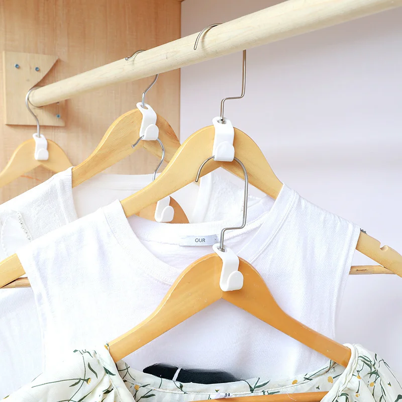 Mini Hanger for Wardrobe Connector Hangers Save Wardrobe Space Hook Up Cascading Plastic Coat Organizer Clothing Storage Home