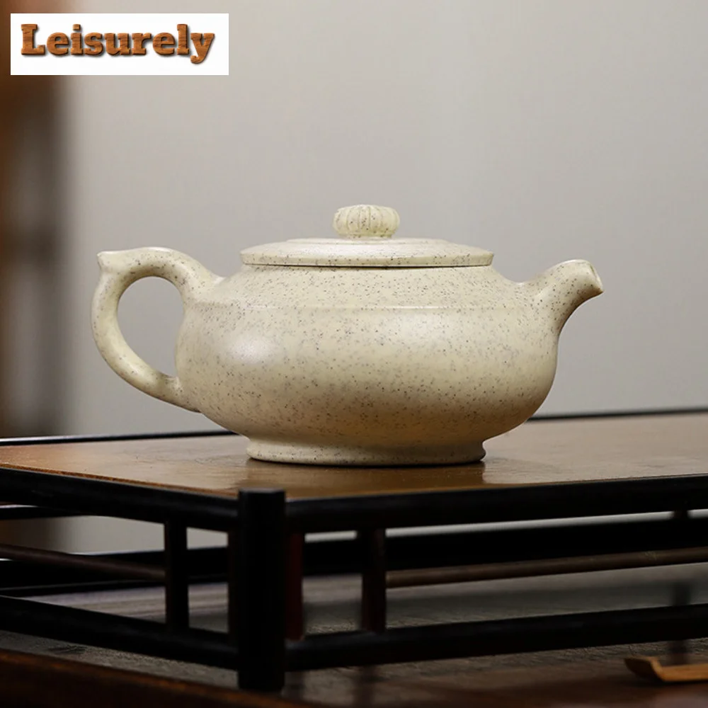 Traditional Yixing Purple Clay Teapots Handmade Pot Raw Ore  White Jade Segment Mud Tea Maker Kettle with Filter Zisha Tea Set