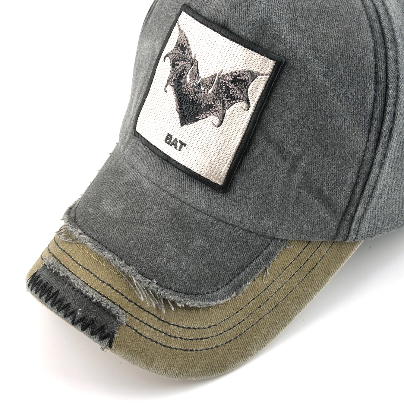 Vintage Denim Baseball Cap With Embroidery Bat Patch Men Snapback Hip Hop Dad Hats Women Four Seasons Adjustable Visor Cap 4