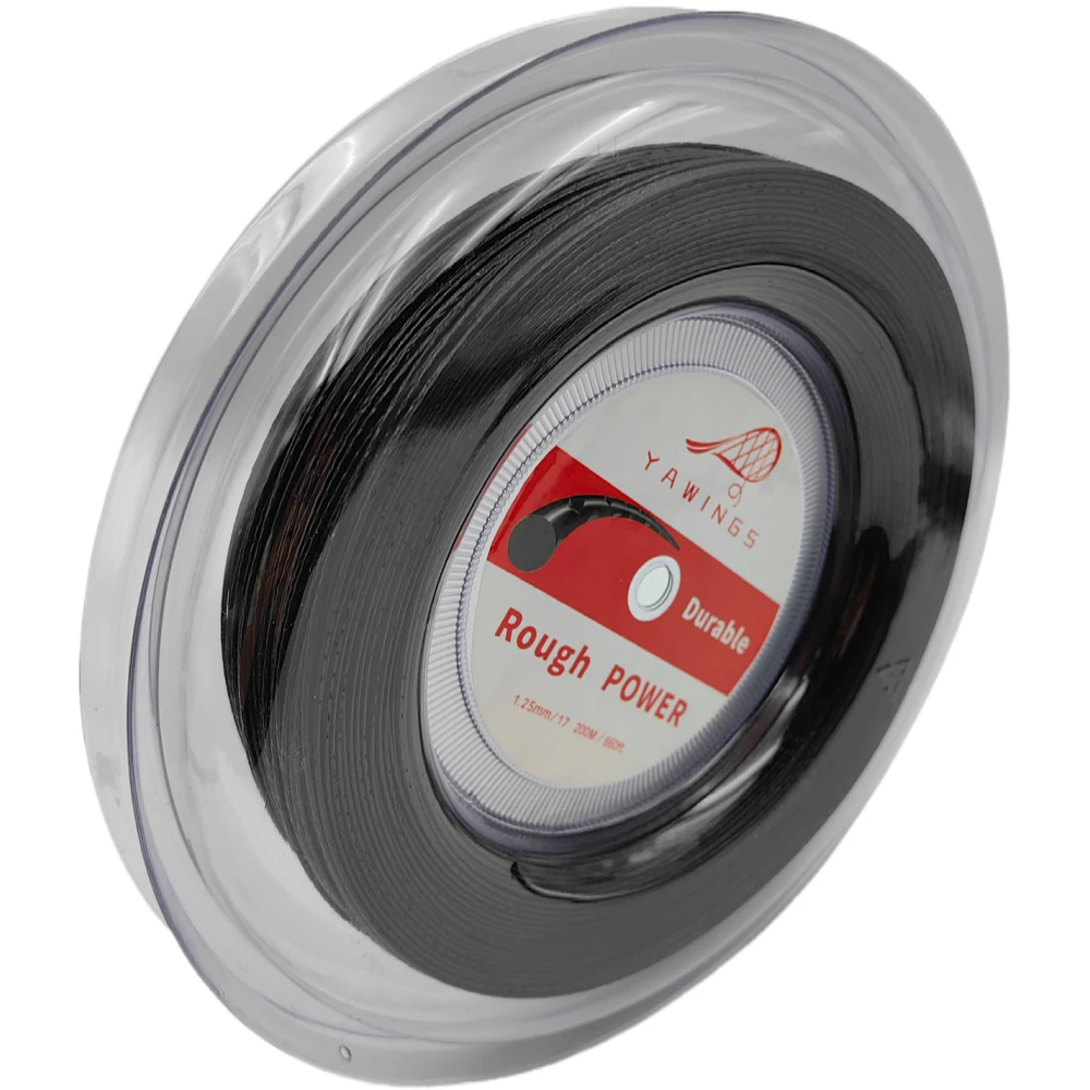 Big Banger Power Rough Tennis String 1.25MM Black Color 200M