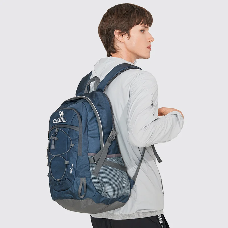 GOLDEN 카멜 남녀공용 방수 배낭, 야외 등산 가방, 캠핑 스포츠 하이킹 배낭, 대용량, 30L