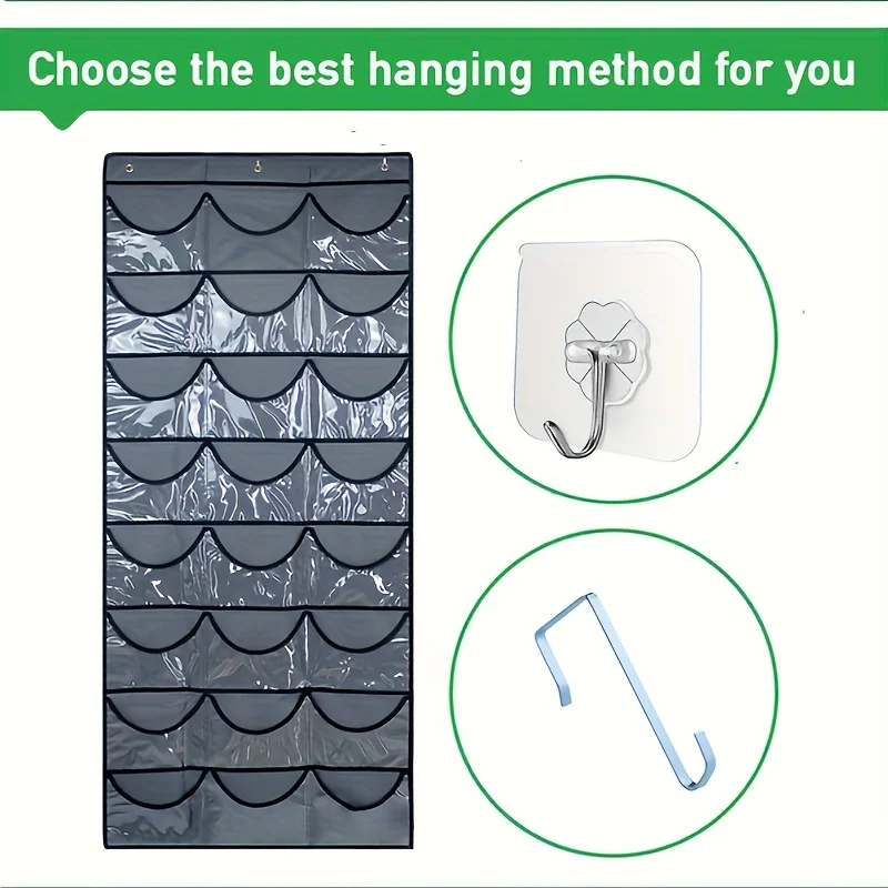 1pc Over The Door Hat Organizer, Baseball Caps Stoarge, Hat & Ball Caps Display, Fitted For Closet Wall Mount Bag With Lar