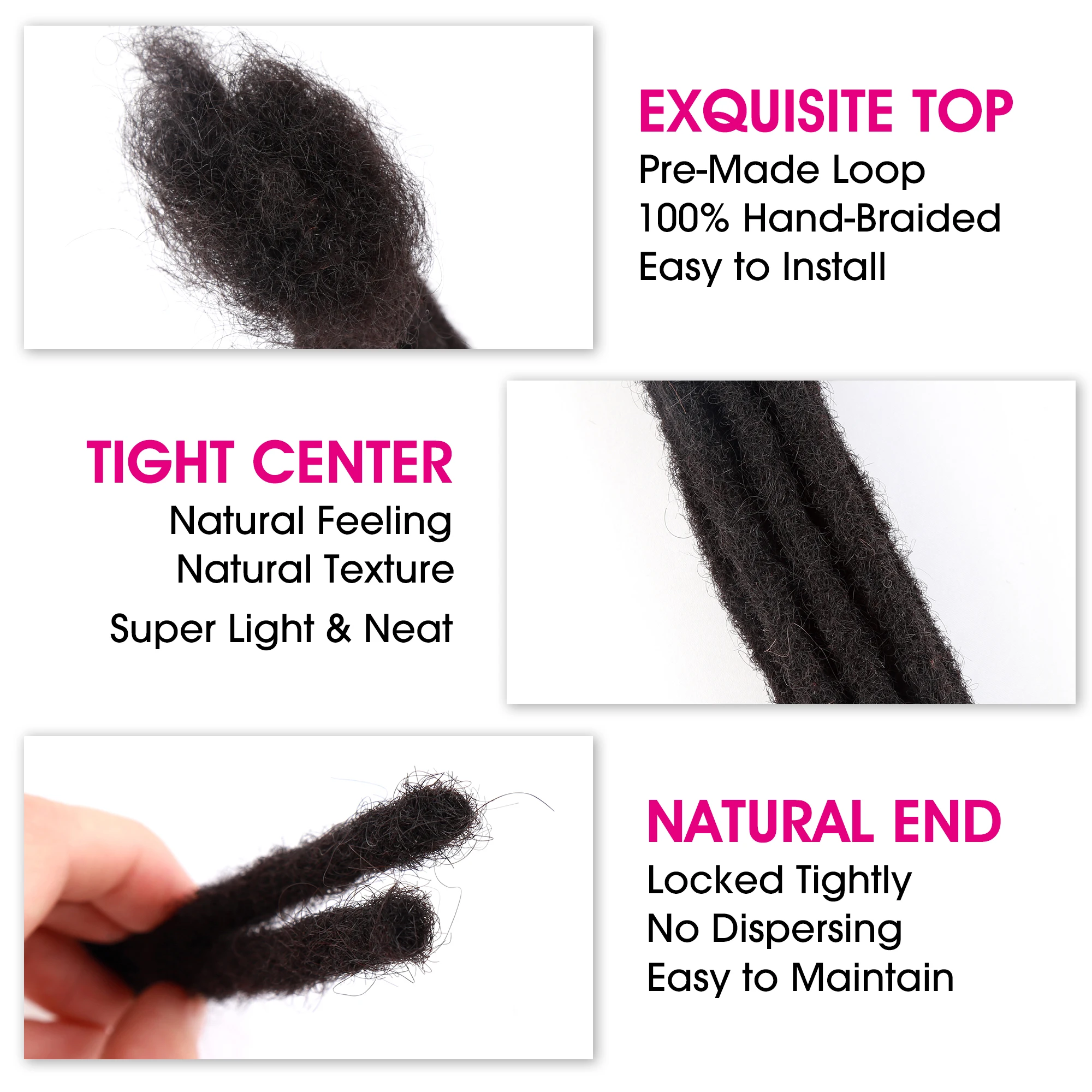 Рисунок 4 - 8 дюймов, 100% натуральные удлинители дредов