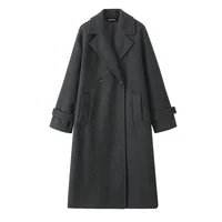 2025 Autumn/Winter New Product: Women's Wear High End Casual Soft Loose Collar Long Sleeve Coat Coat 2