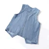 Woman Jacket Vest Spring Summer Denim Vest Women's Short Loose Sleeveless Coat Vest Chaleco Mujer 5