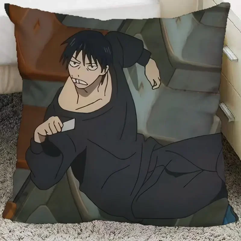 Anime Jujutsu Kaisen Toji Fushiguro Pillow and Pillowcase Double Sided Pattern Throw Pillows 40x40cm 5
