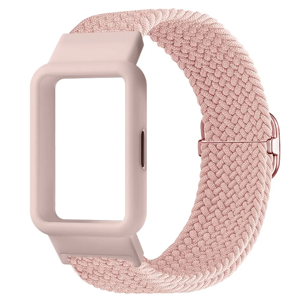 Nylon Breathable Watch Strap and Case with Resiliency Loop
