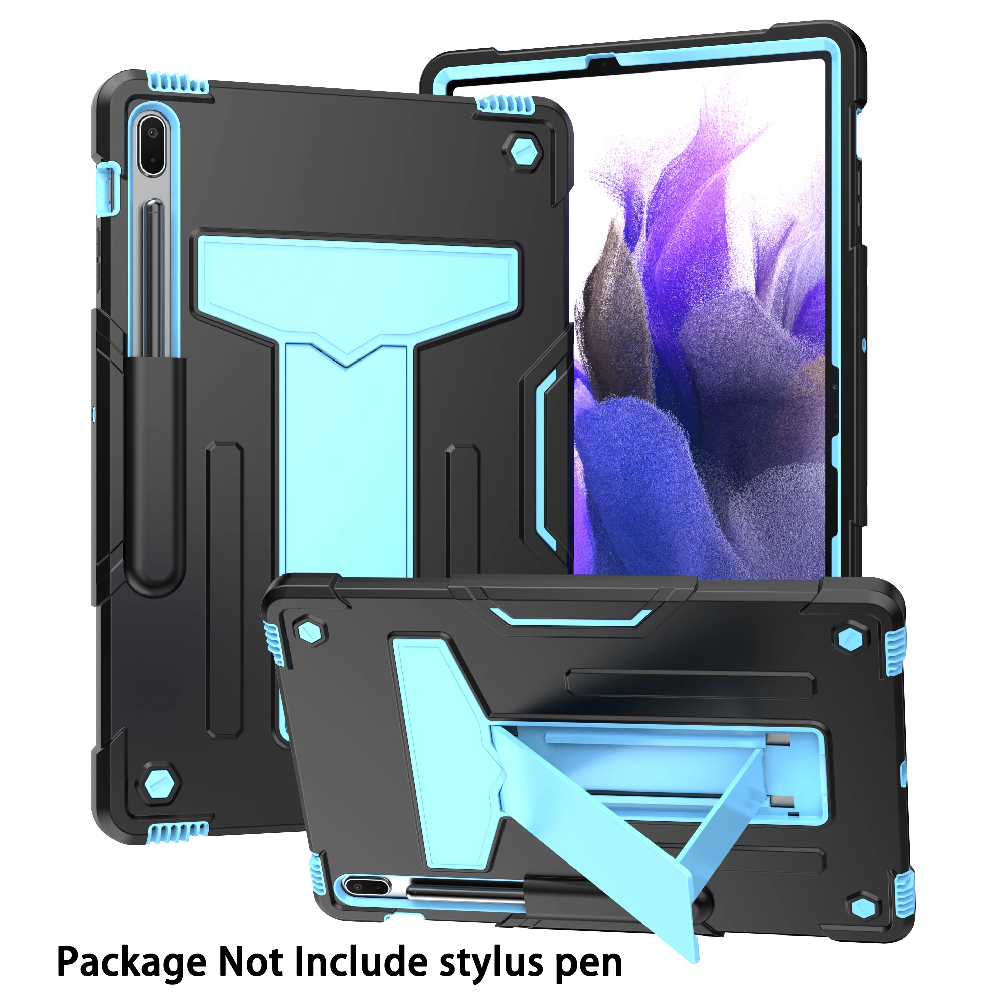 3-in-1 Tablet Case with All-Round Protection and T-Shaped Stand