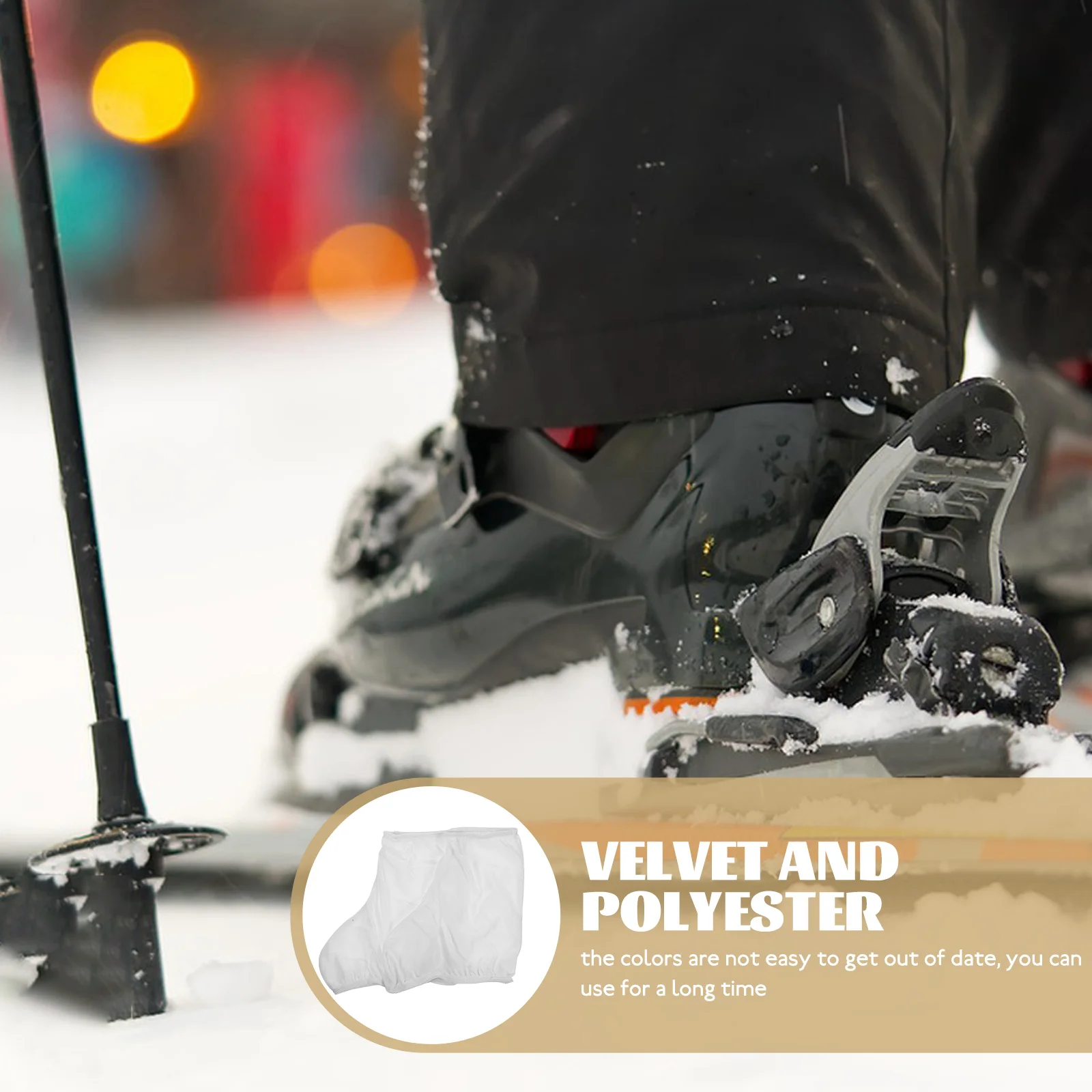 Elastic Velvet Skate Boot Cover Anti Scrath Shoe Sleeve Skating Protector Hockey Figure Ice Sports Accessories Team Sports Gear