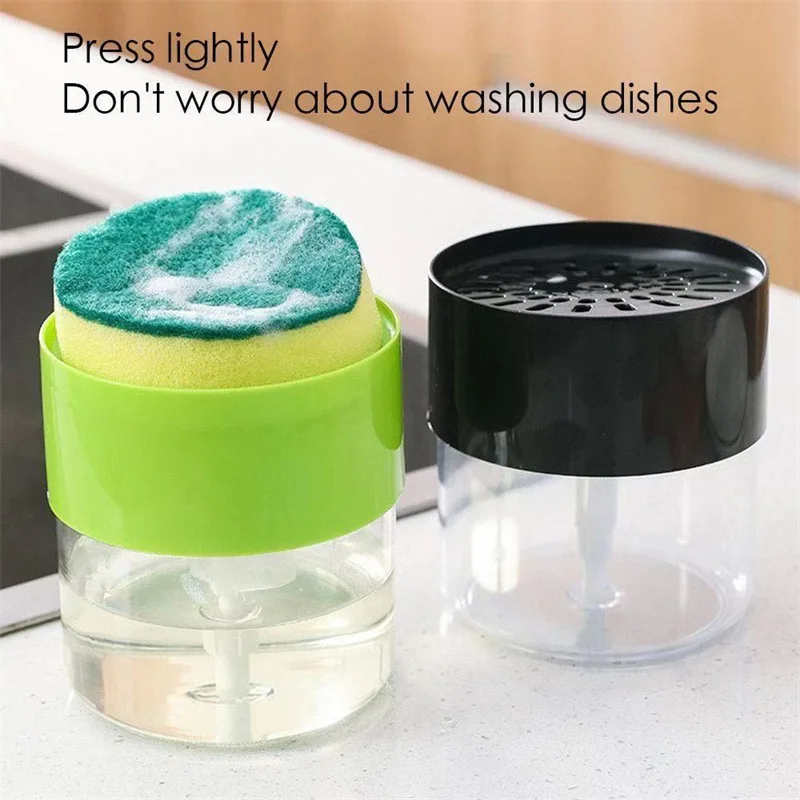 Dish Soap Dispenser for Kitchen Liquid Soap Dispenser Kitchen with Sponge Holder Sponge Caddy Pump