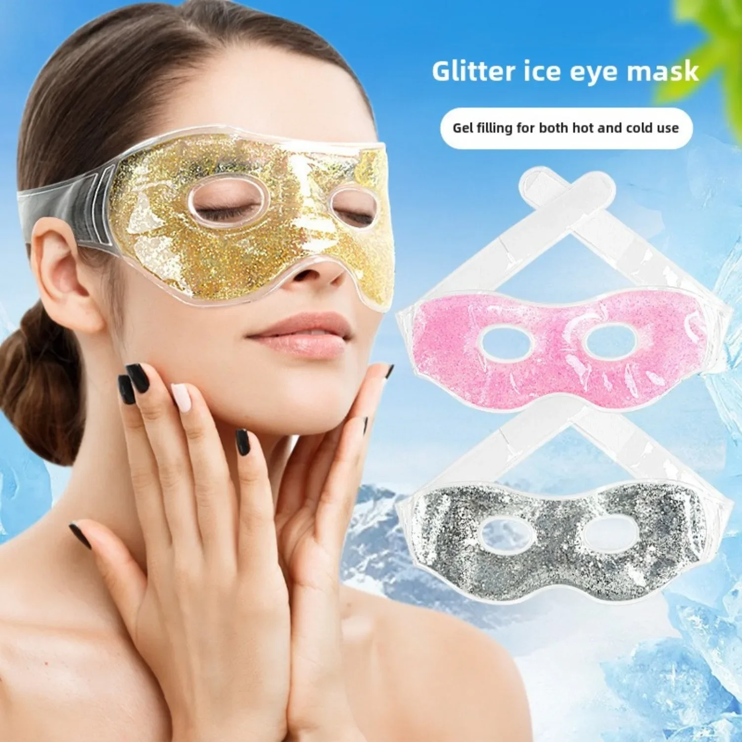 Ice Eye Mask Fatigue Relief Reduce Swelling Cold Eye Patch Relaxing Improve Sleep Summer Cooling Eye Pad Eyes Care Gel Patch