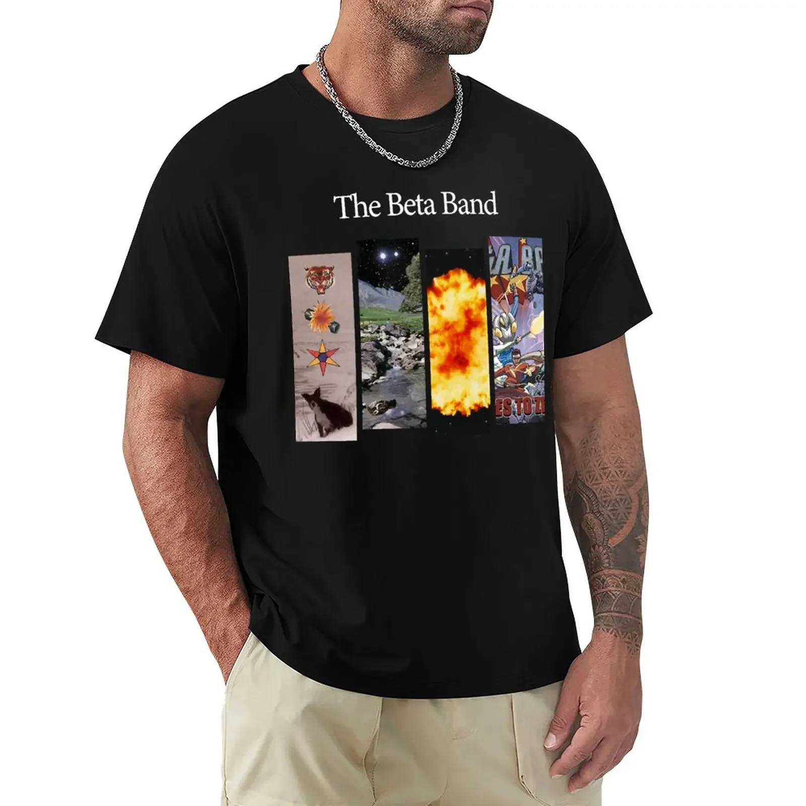 

The Beta Band - Album Discography Series - Release Artwork T-shirt classique T-Shirt heavyweights oversized men workout shirt