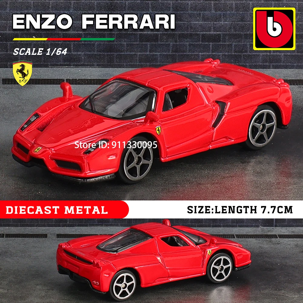 Bburago 1:64 ferrari 488 458 f12 296 gtb f40 f50 liga de luxo carro fundido modelo de brinquedo coleção presente mini modelo de carro 9