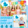 5 Inches Large Rubber Ducks Bulk Large Duck Toy Squeak Rubber Duckie Floating Bath Toy Duck for Birthday Party Decoration Gift 6