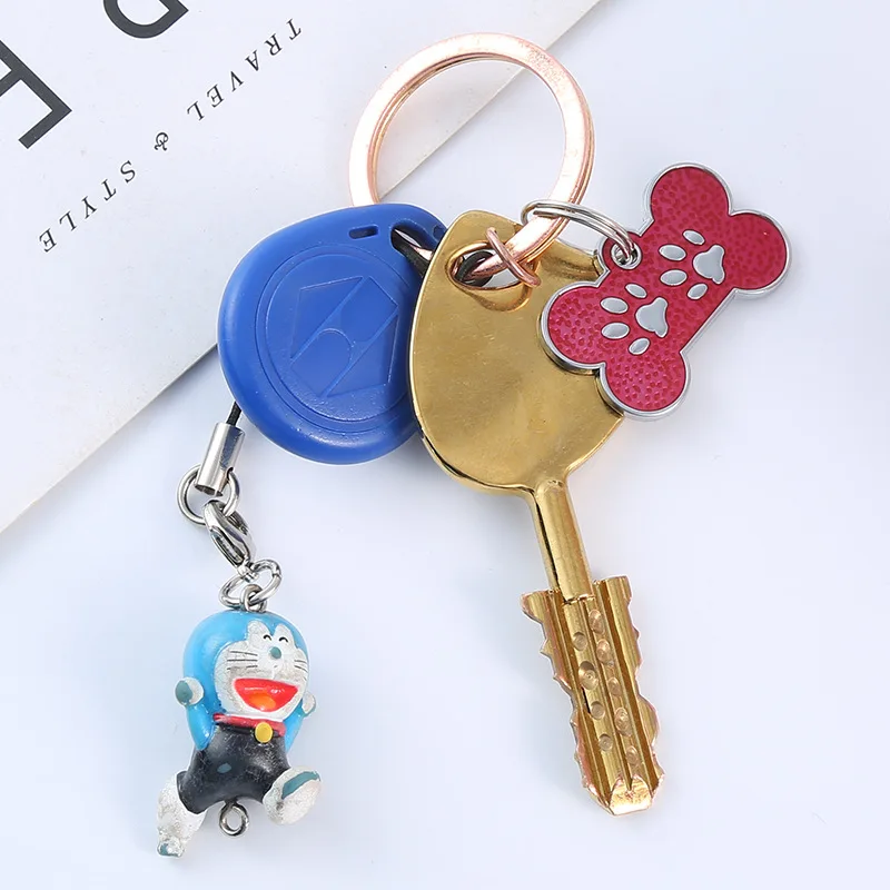 Pet ID Tags Engraving Name Metal Bone Shap Anti-lost Pendant Puppy Decorations
