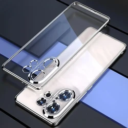 Ultra - Thin Electroplated Transparent Silicone Phone Case - Shockproof Back Cover for VIVO S30 (Silver)