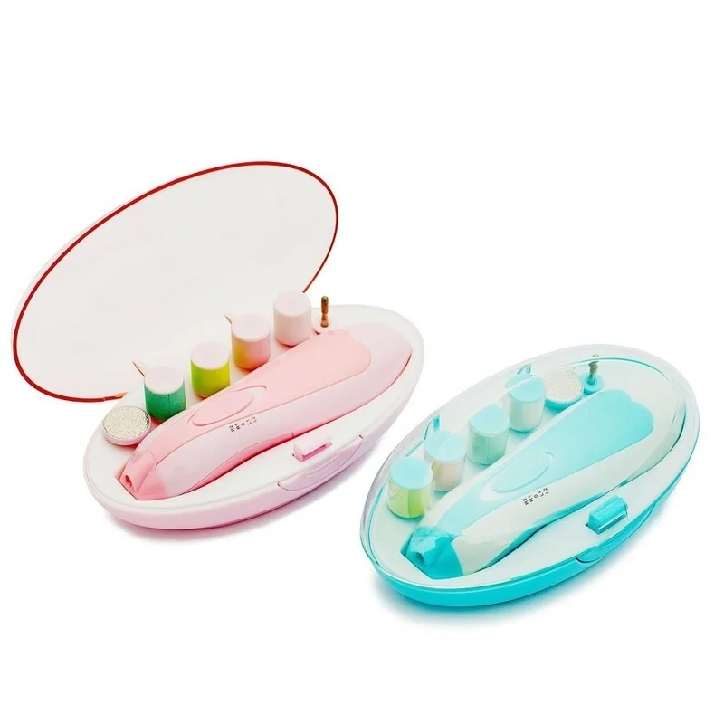 Baby Nail Trimmer Multifunctional Electric Baby Nail File Clippers Toes Fingernail Cutter Trimmer Manicure Tool Set Care