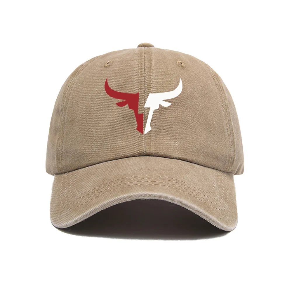 Bullheadprintbaseballcap,vintagemen