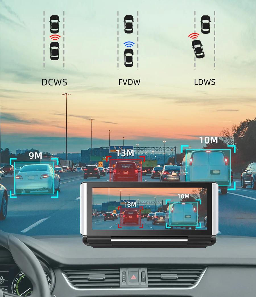 gps device for car Anfilite 7 Inch 4G Android 8.1 Car DVR 2GB+32GB GPS navigator ADAS car video recorder Dual Lens Dashboard Camera parking monitor vehicle gps