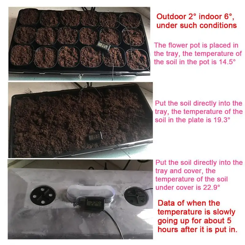 Plant Heating Mat Waterproof Plant Seed With Temperature Controller Carpet Durable Seedling Heat Mat Seed Starting Greenhouse