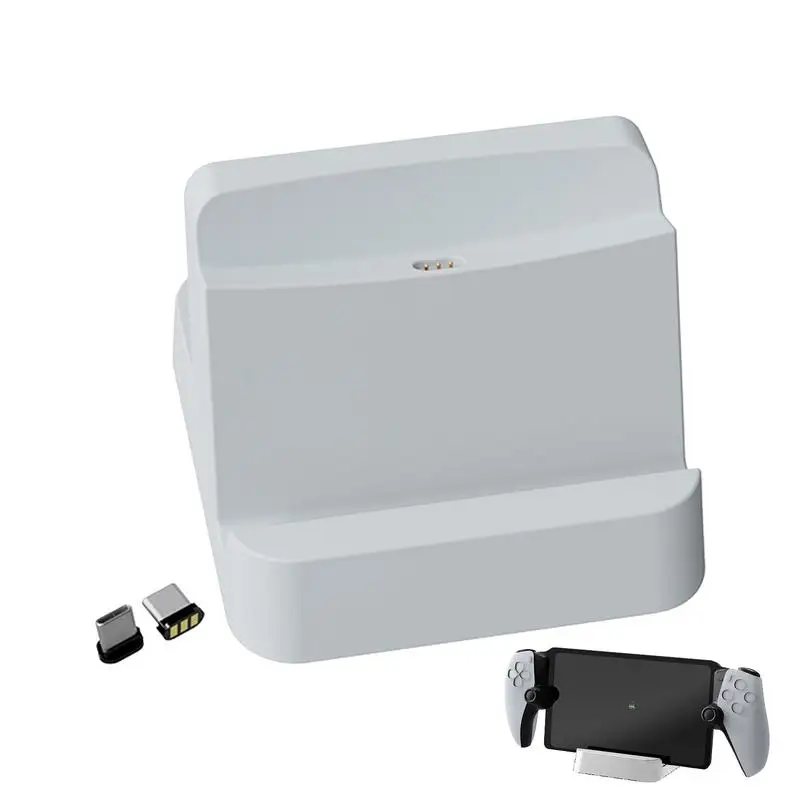 

Game Console Charger Dock Base Game Accessories Charging Dock with Wireless Charger Station Portable Charger with Wireless