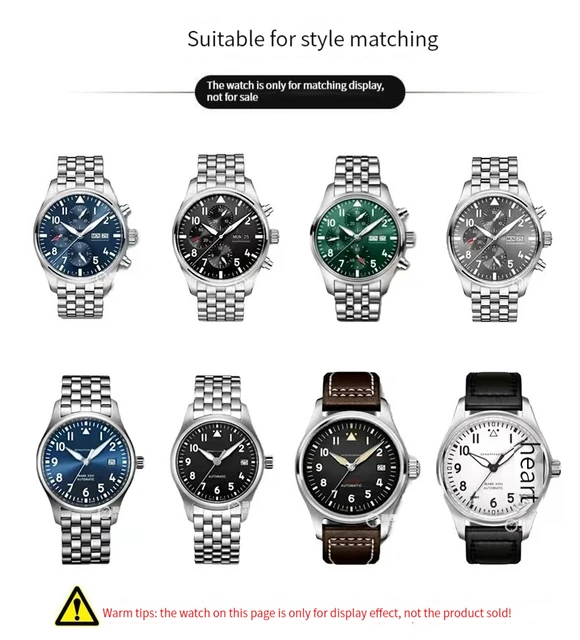 ステンレス鋼iwcパイロットマーク17 18 IW377714 IW377717