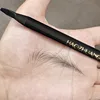 High quality HAOZHUANG pull eyebrow pencil black leather makeup wild line eyebrow pencil hard core flat head pen White pen 3