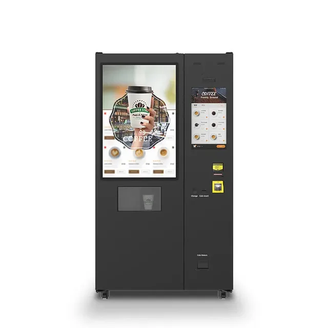 미국 완전 자동 터치 스크린 핫 및 아이스 커피 자판기