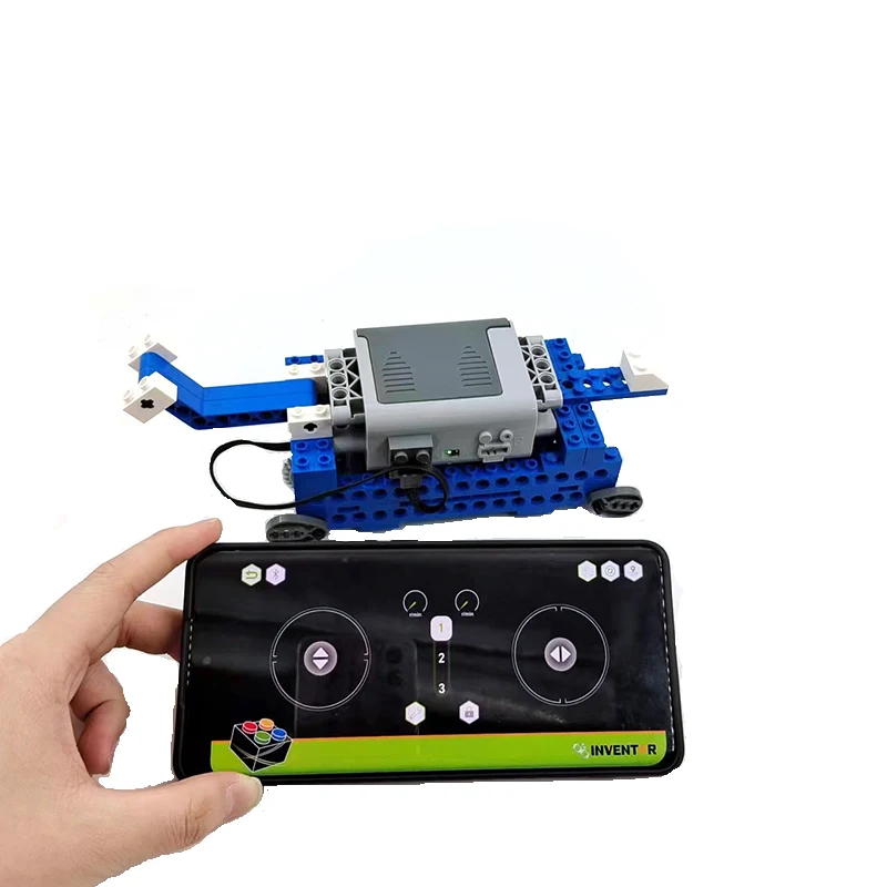 

DIY Technical RC APP Program Motor Electric Turtle Robot Building Block For Student 9686 Wedo Education Children Moc Bricks Toys