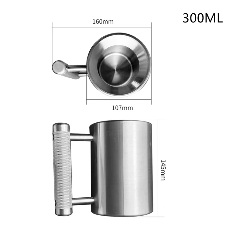 8kg Dumbbell heavy mug 17.6lbs 10.5oz 304 Food Grade Stainless Steel Sports Water Cup
