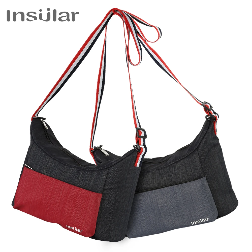 Insular Baby Stroller Organizer Bag Mummy Diaper Bag Hook Baby Carriage Hanging Storage Bag Folding Travel Nappy Bags 3
