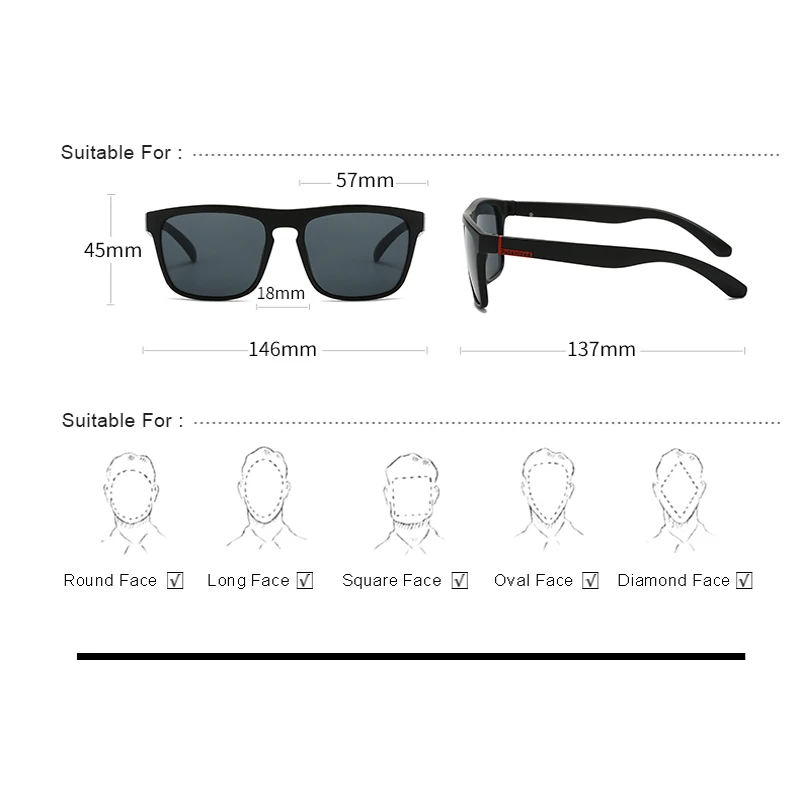 العلامة التجارية الجديدة النظارات الشمسية الرجال ا...