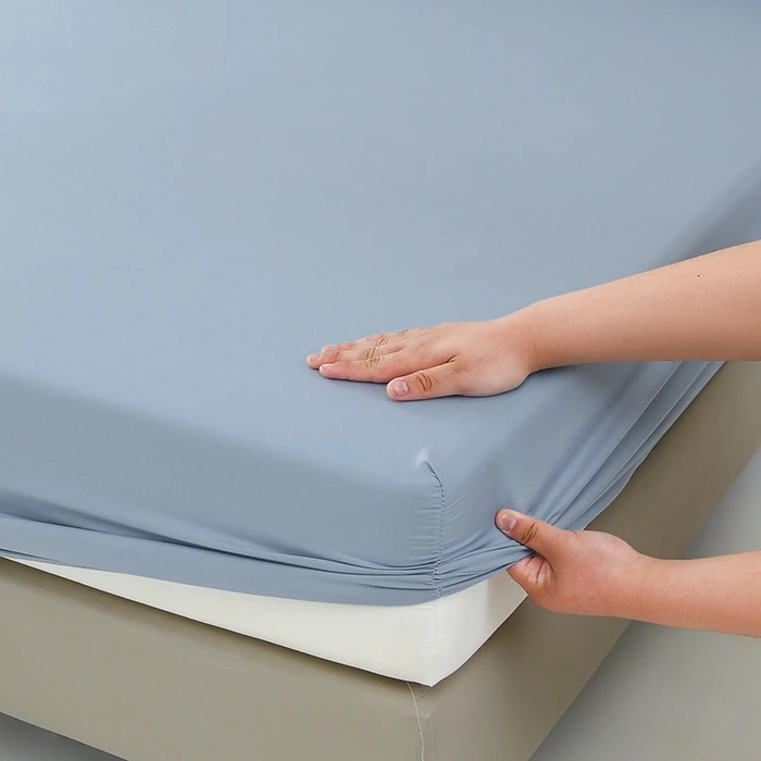 1pc Fitted Sheet - Machine Washable, Non-Printed, Woven,  Up to 11.42inch Pocket Depth ( without Pillowcase Included) 4