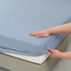 1pc Fitted Sheet - Machine Washable, Non-Printed, Woven,  Up to 11.42inch Pocket Depth ( without Pillowcase Included) 4