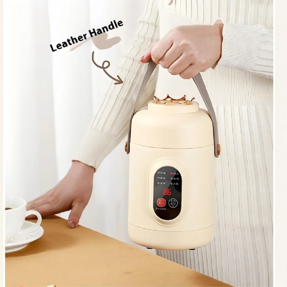 HOMEFISH Multifunctional Rice Cooker Portable Small Travel Electric Kettle Household Hot Pot with 110V US/220V EU Plug