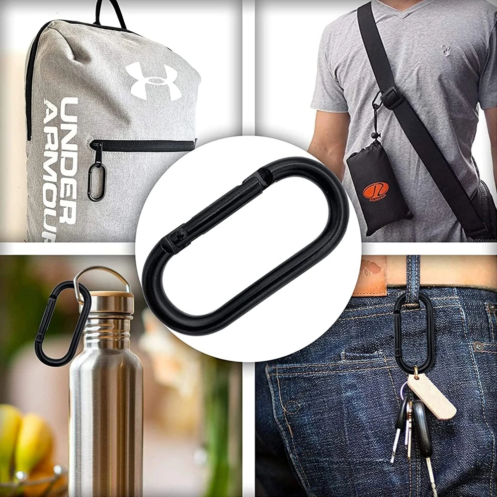 5 stücke ovale Clips lösen Feder schnalle Karabiner haken Verschluss für DIY Schlüssel bund Schlüssel ring Handtaschen machen Material Zubehör liefert – Detail 5