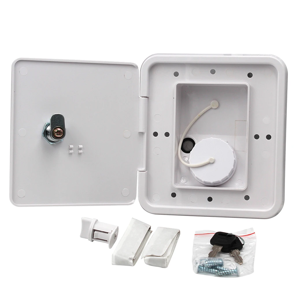 Universal controllable White Gravity Water /water intake Fill Dish Lock Keys RV Trailer Camper for RV Trailer Universal controllable White Gravity Water /water intake Fill Dish Lock Keys RV Trailer Camper for RV Trailer