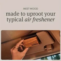 Car Diffusers Wooden Deodorizer Auto Scent Freshener Long Lasting Amber Fragrance Vehicle Odor Eliminator