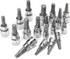 450-Piece Drive Socket Set 1/2" 1/4" 3/8", CR-V Metric and Imperial with Quick-Release Ratchet Wrench, Spanners, Bits Se 5