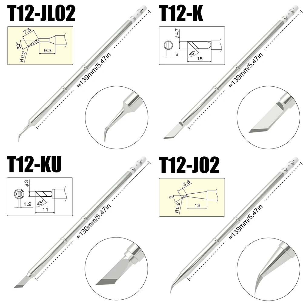 Рисунок 5 - Наконечники для паяльника T12