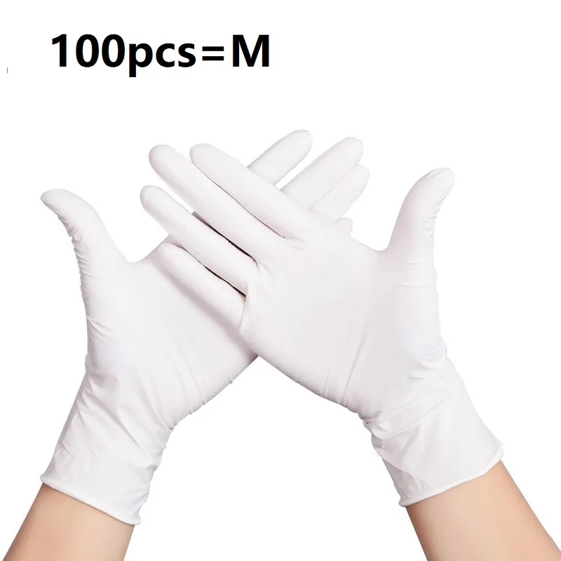 Protective Handbag Nitrile Gloves Food Industry No Silicone Oils Non