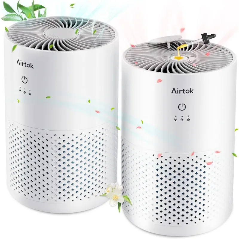 

2 Pack Air Purifier for Home Bedroom with H13 True Filter for Smoke, Smokers, Dust, Odors, Pollen, Pet Dander