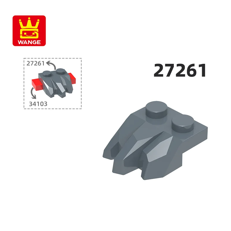 WANGE 27261 100g/130 Stück Spezielle 2 x 3 Platten mit Steinen Bausteine MOC Kompatibel mit Brick Kinderspielzeug Geschenkbox