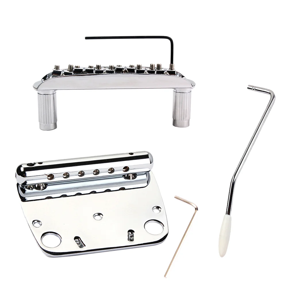 

Изысканный комплект из 6 струн для гитары Tremolo Bridge, аксессуары для гитары Mustang