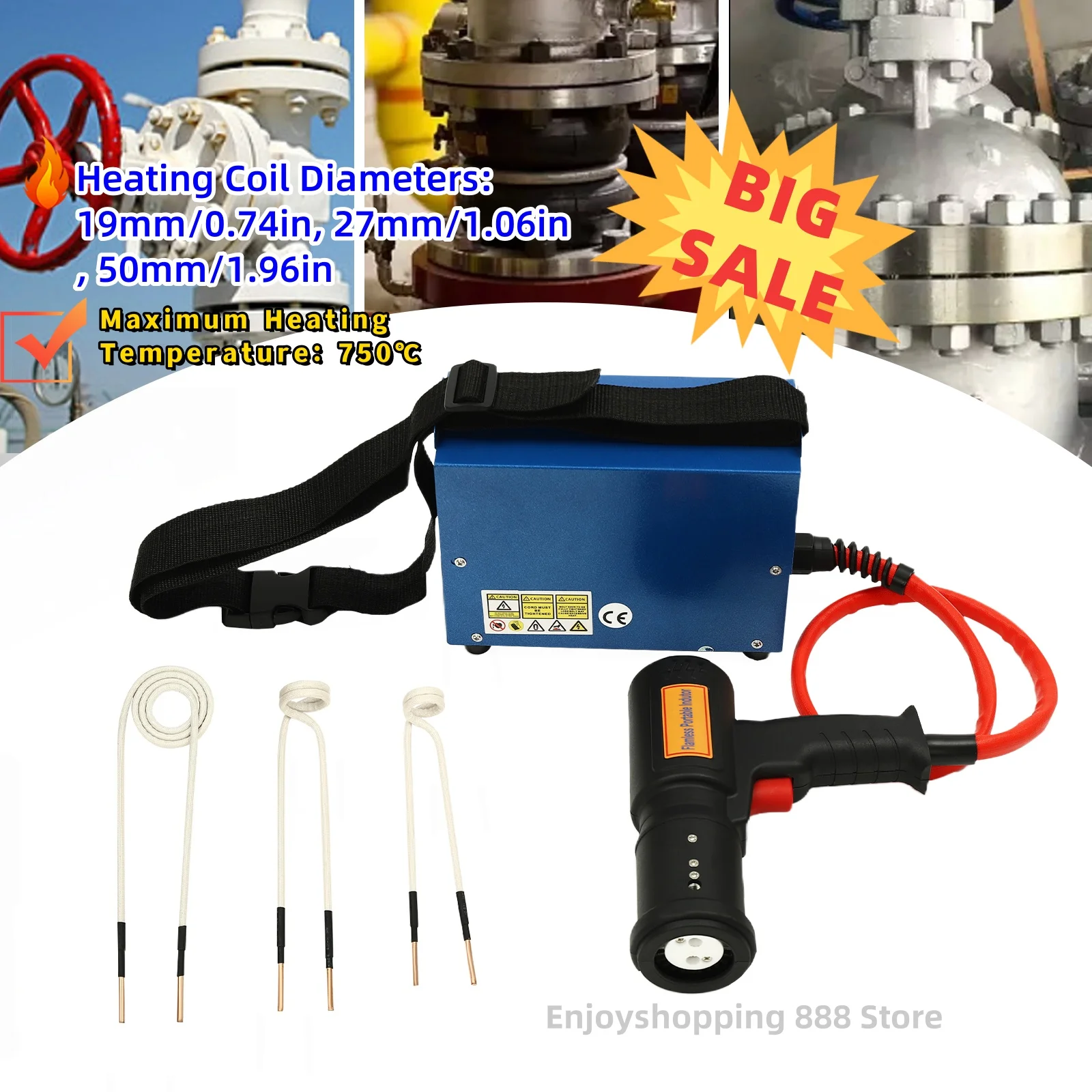 Riscaldatore A Induzione Portatile 1500W - Per Bulloni Arrugginiti Senza Fiamma - Foto 4