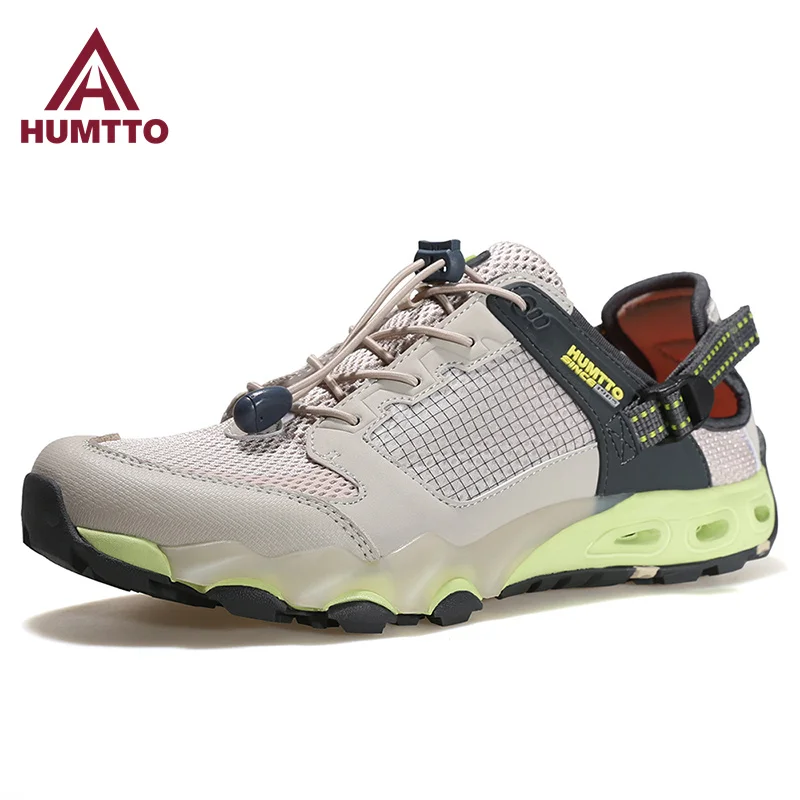 HUMTTO Summer Beach Water Shoes Breathable Aqua Shoes Mens Sports Trekking Casual Sandals Man Outdoor Hiking Sneakers for Men