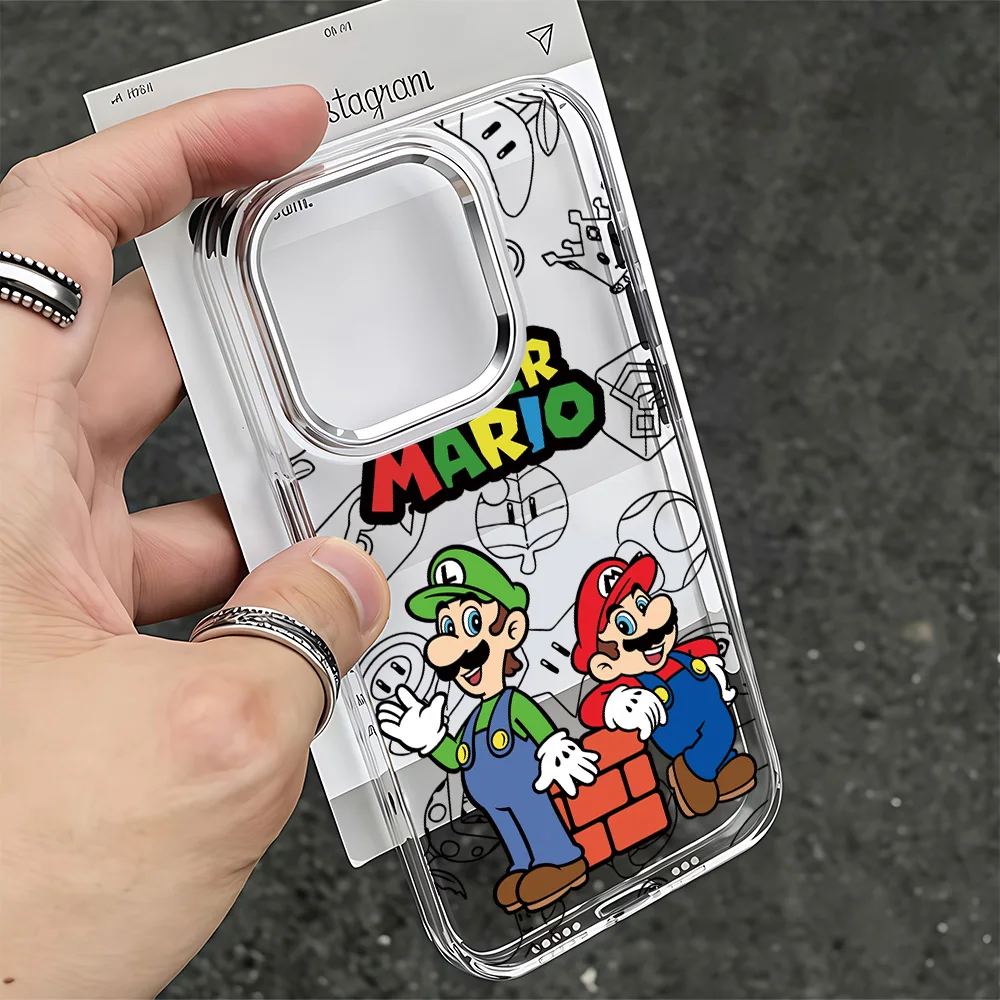 Sleek Transparent Hot Classic M-Marios Phone Case