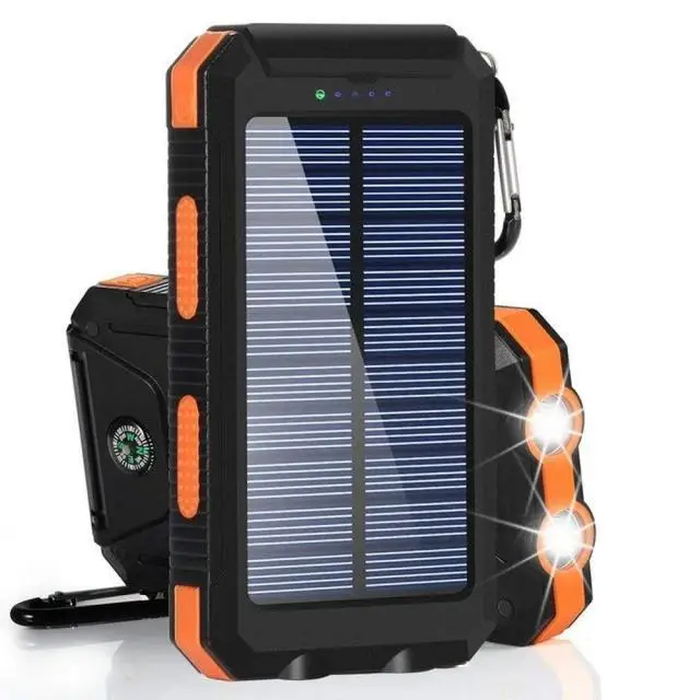 Solar Power Bank 80000mAh Portable Charging Poverbank External Battery Charger Powerbank 80000mAh for All Smartphones 6