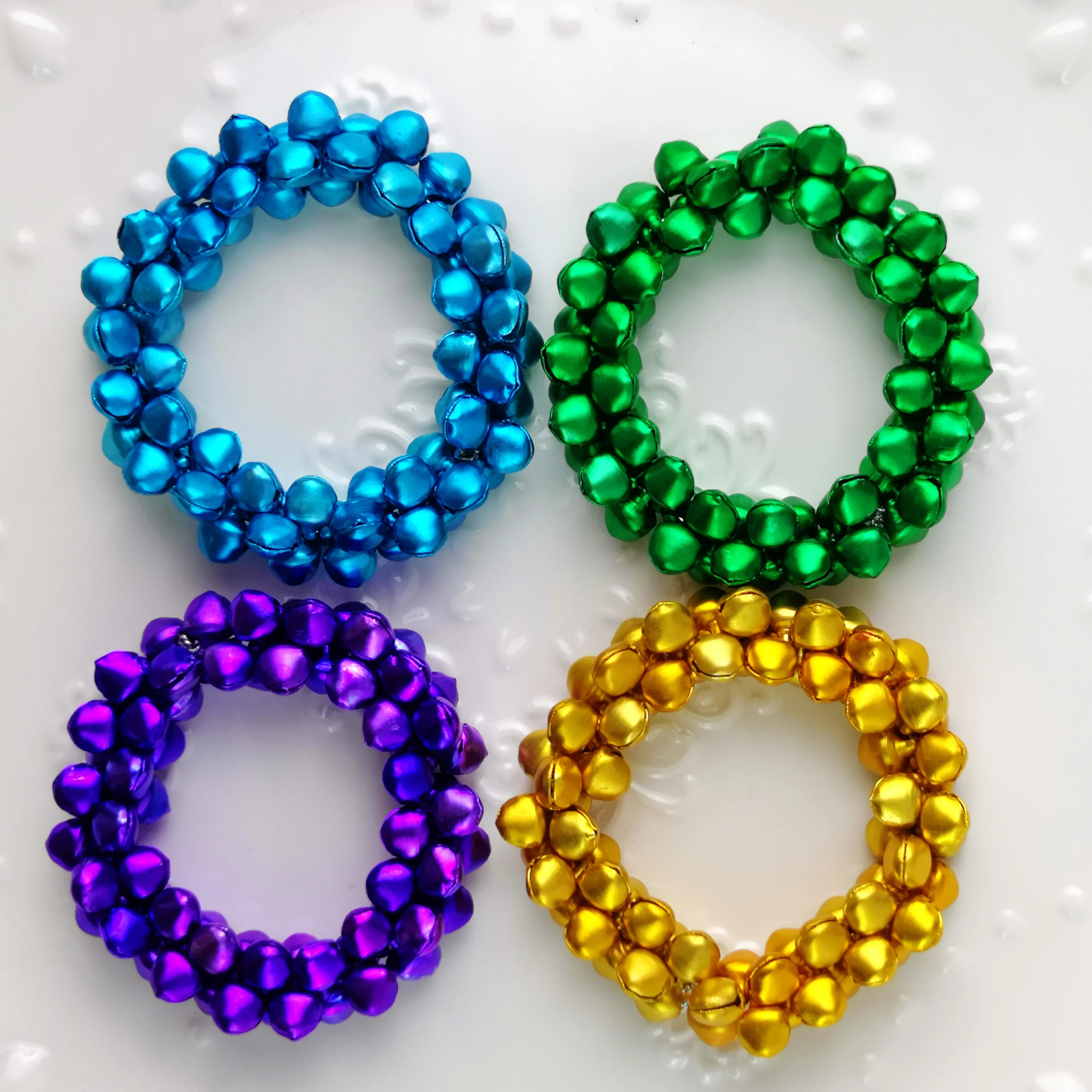 Wooden Beaded Napkin Rings 6-Piece Easter - Colorful Rustic Tassel Napkin  Holders Rustic Table Setting, image size:3840x3840