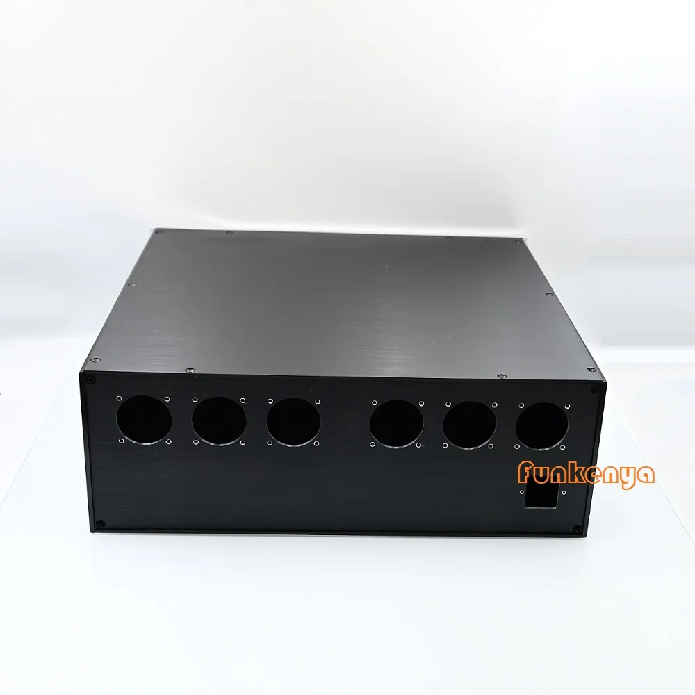430X150X410mm 양극 처리 된 Aluimnum 전력 증폭기 공급 섀시 EU US 플러그 DIY 구멍 헤드폰 앰프 하우징 4315 DAC 디코더 케이스